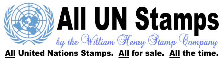 All UN Stamps by the William Henry Stamp Company.  All UN Stamps. All for sale.  All the time.