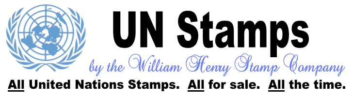 All UN Stamps by the William Henry Stamp Company.  All UN Stamps. All for sale.  All the time.